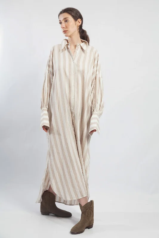 Sand Maldive Shirt Dress