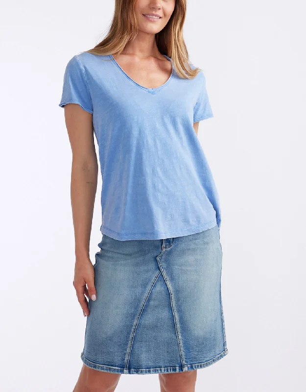 Original V Neck T-Shirt - Danish Blue