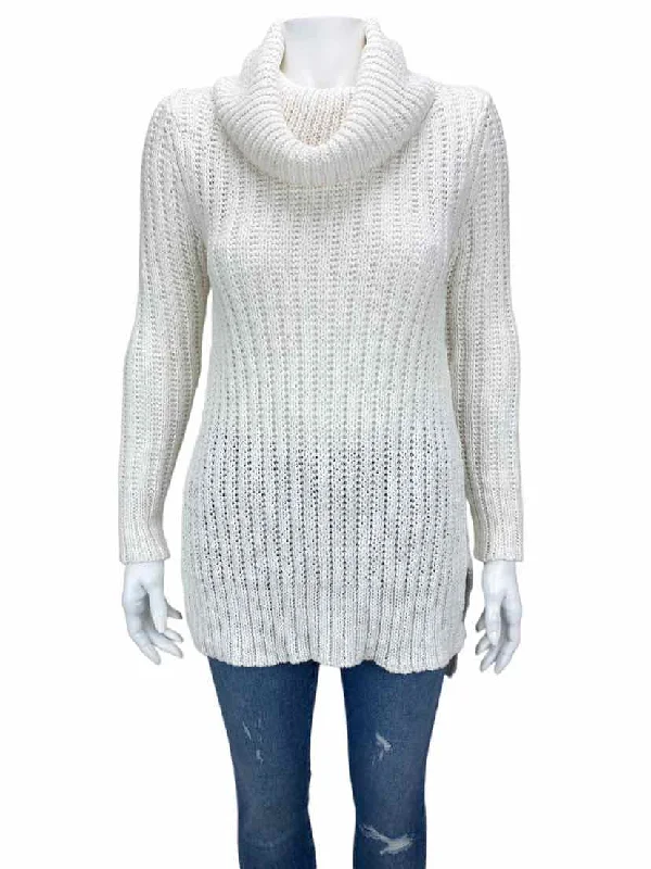 BCBG MAXAZRIA, Women's Chunky Cowl Sweater, Ivory, Size XS