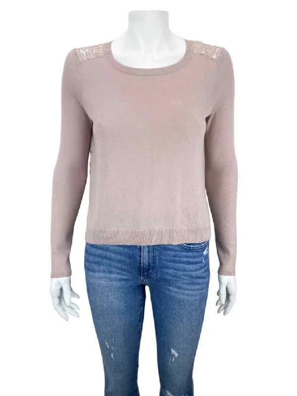 Joie Women's Matrika Sweater with Lace Back Blush Size XXS