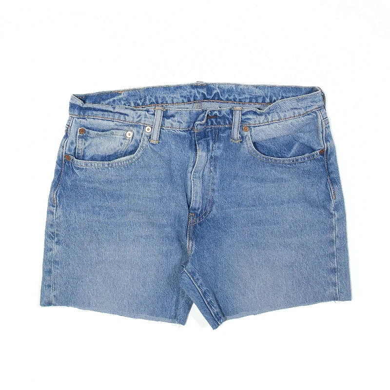 LEVI'S 502 Cut Off Blue Regular Denim Shorts Womens M W33