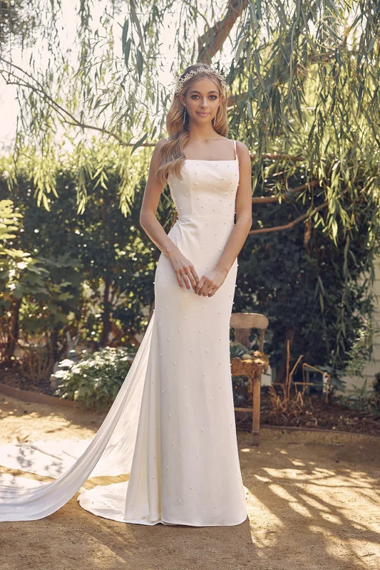 NoxAnabel JW938: Enchanting Bridal Elegance with Pearl-Adorned Grace