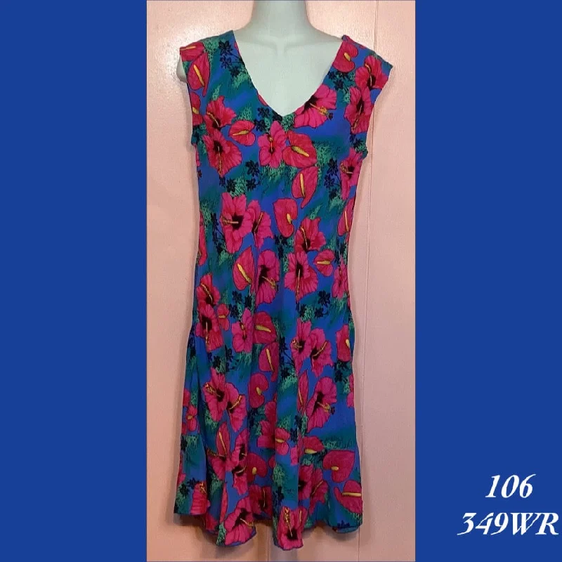 Rainbow Jo V-Neck Floral Mumu Summer Plus Size Midi Dress - 106X - 349WR