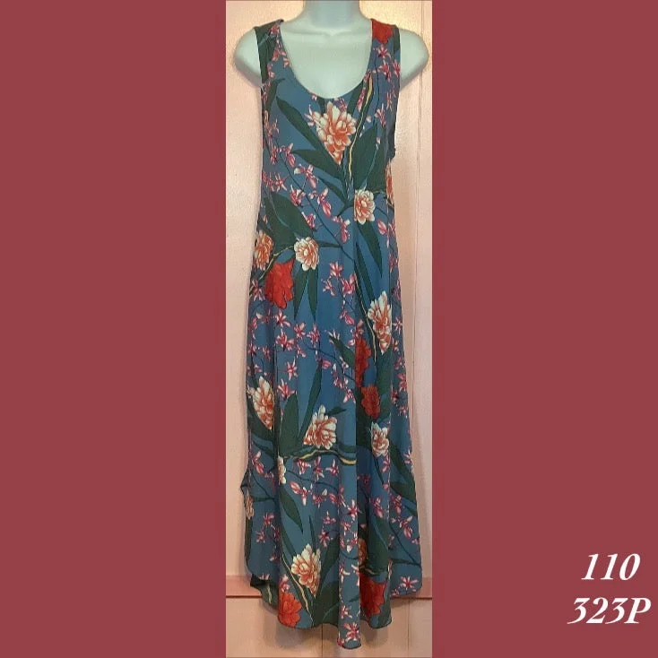 Rainbow Jo Sundress Resort Wear Plus Size Midi Dress - 110X - 323P