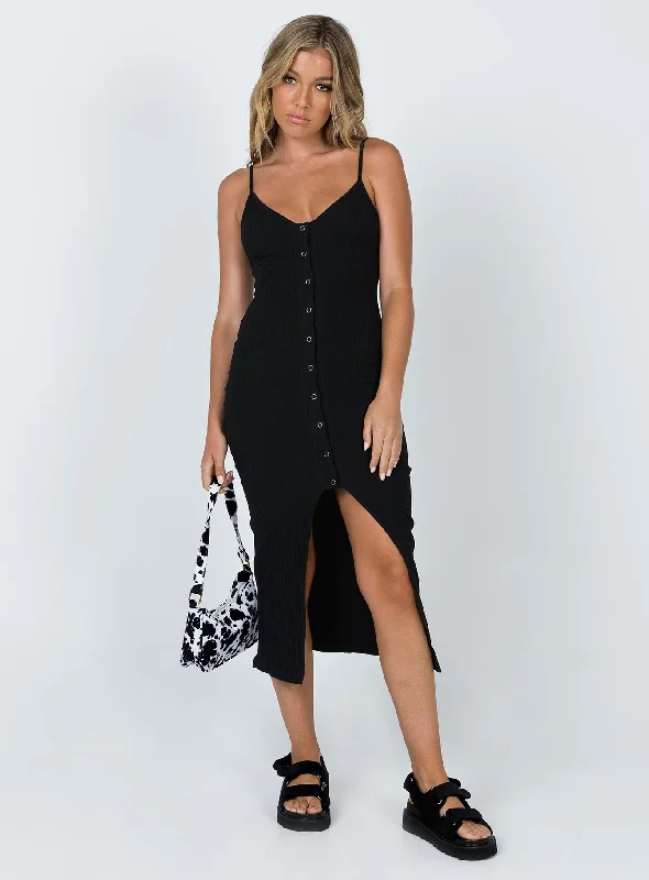 Muir Midi Dress Black