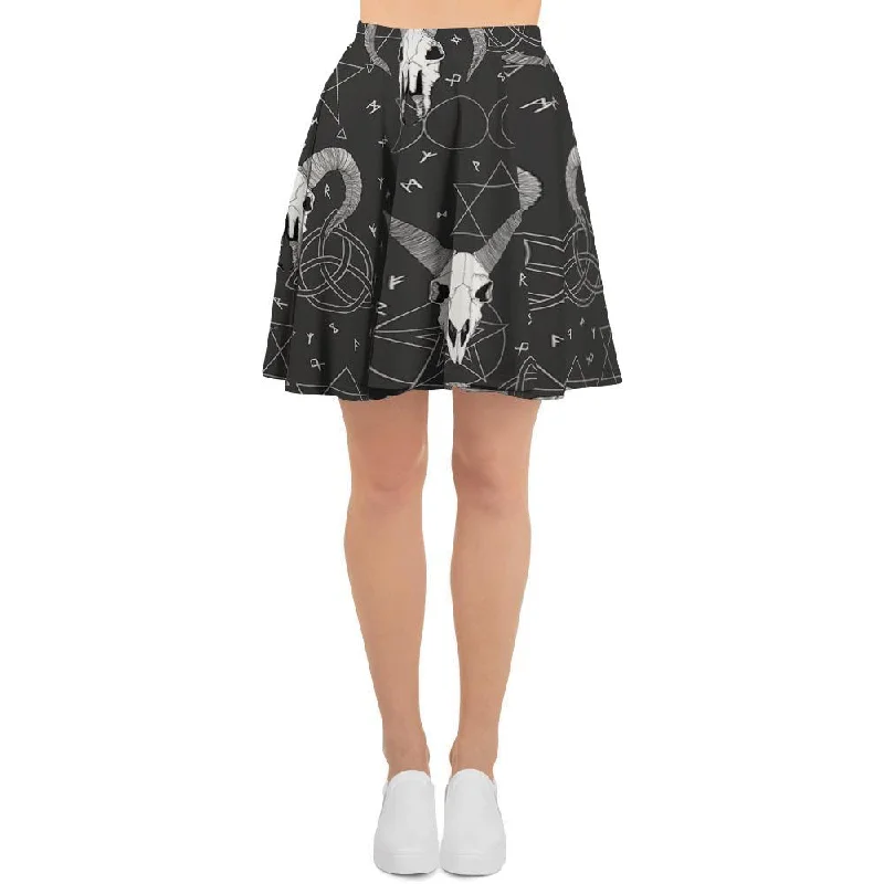 Capricorn Astrology Gothic Witch Women's Skirt