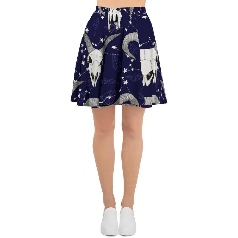 Capricorn Astrology Magic Witch Women's Skirt