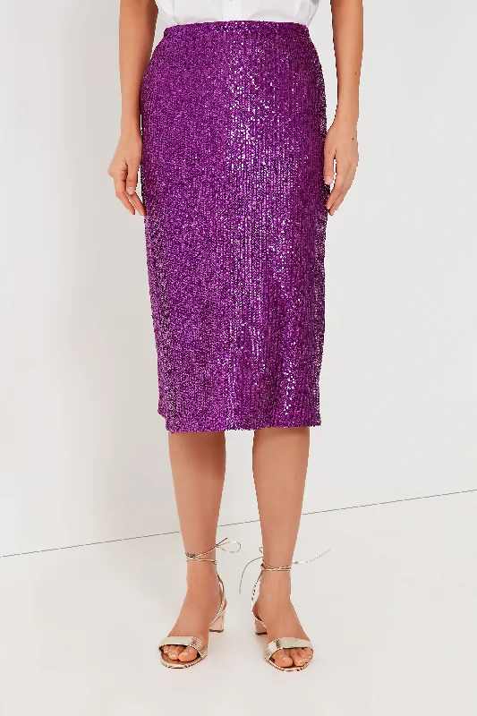 Violet Sequin Jolette Skirt