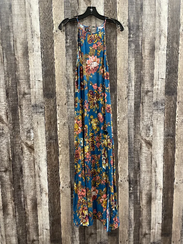 Floral Print Dress Casual Maxi Cme, Size S