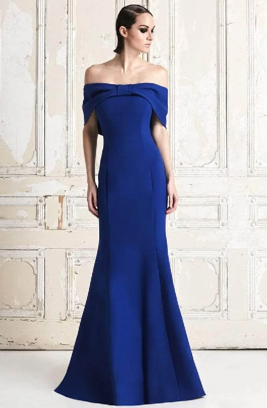 Alexander by Daymor 767 - Ribbon Paneled Trumpet Formal Gown