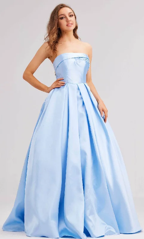 J'Adore Dresses J23003 - Strapless Mikado Ballgown