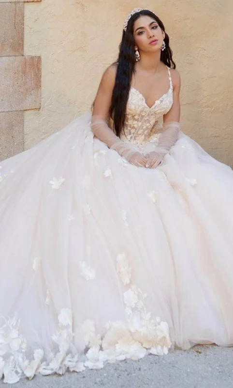 Quinceanera Collection 26064 - Lace Appliqué Sleeveless Ballgown