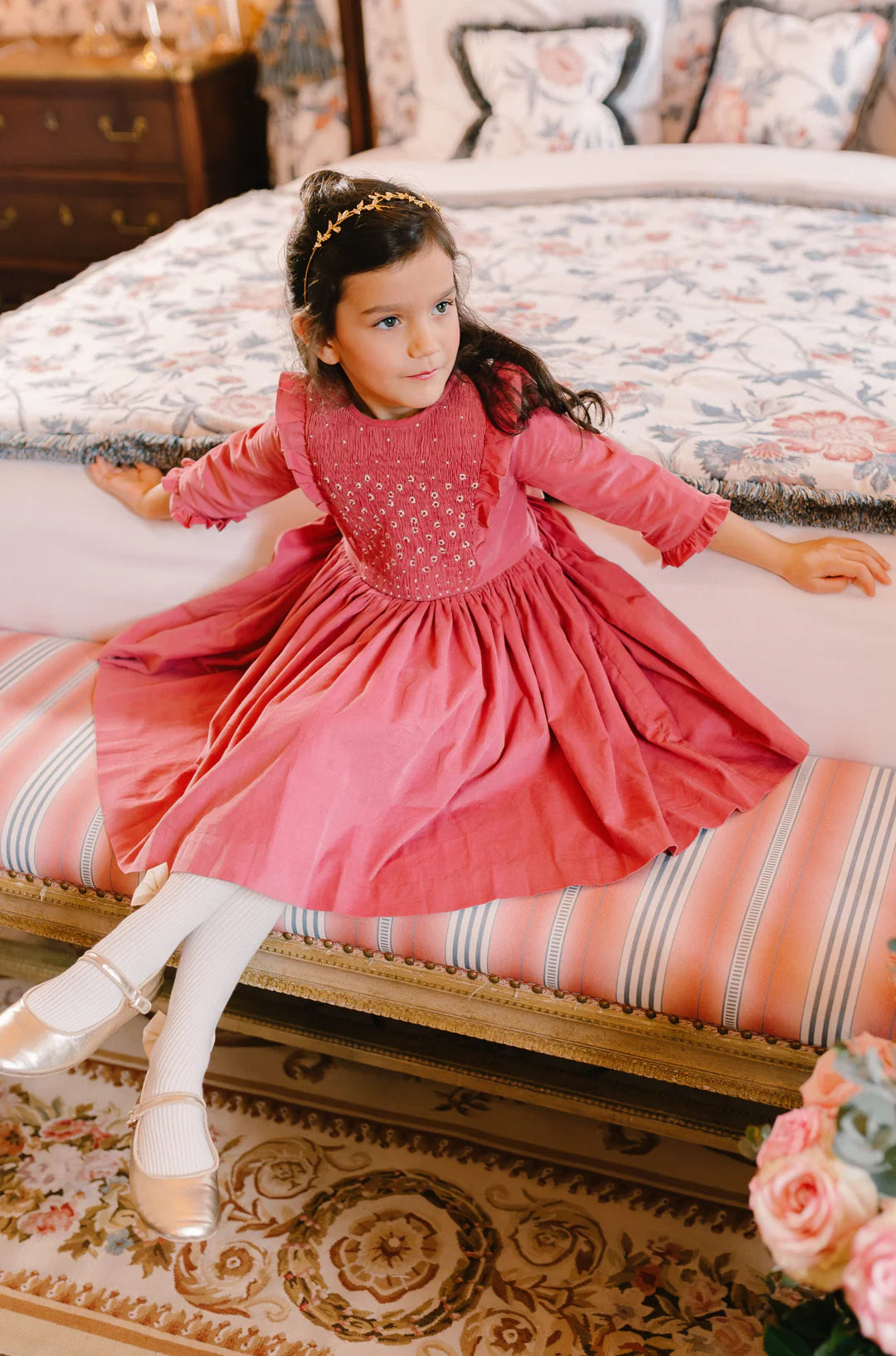 Angele Frills Smocked Dress