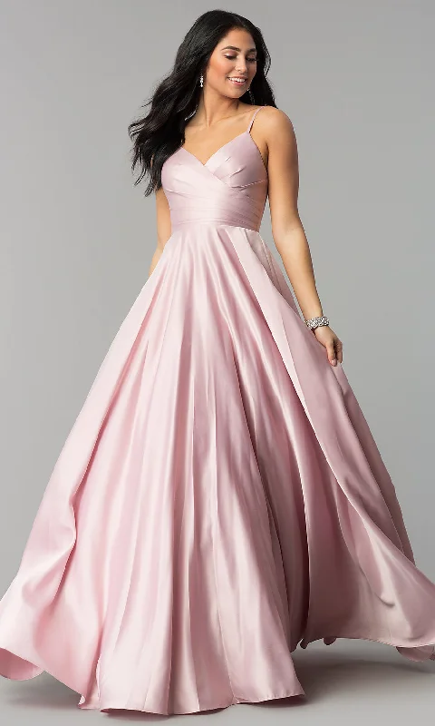 V-Neck Simple Classic Ball Gown for Prom