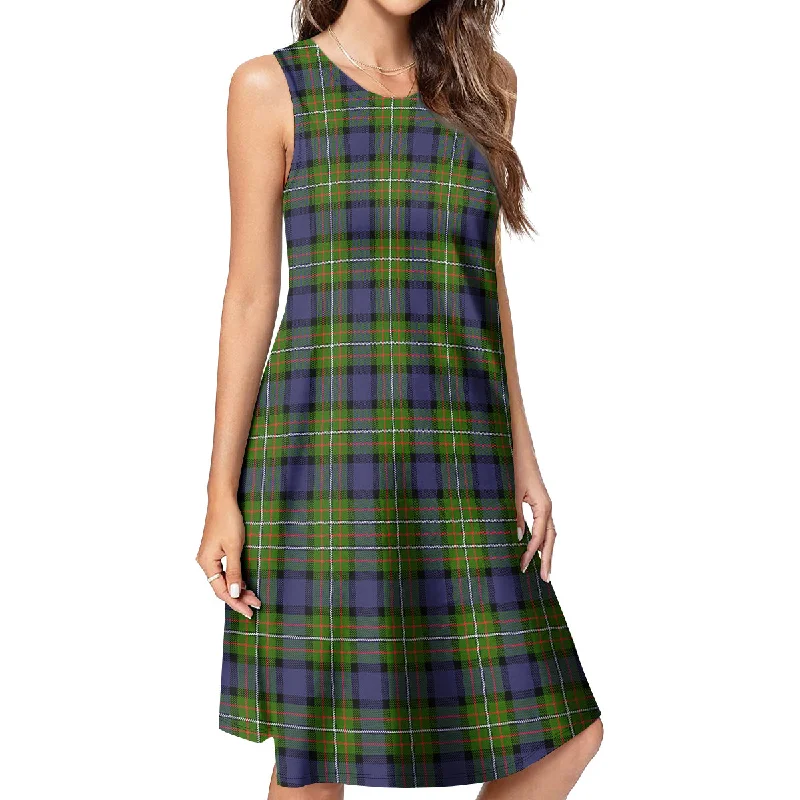 Ferguson Modern Tartan Womens Casual Dresses