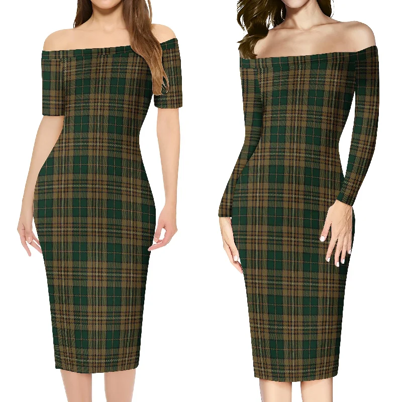 Fitzsimmons Tartan Off Shoulder Lady Dress