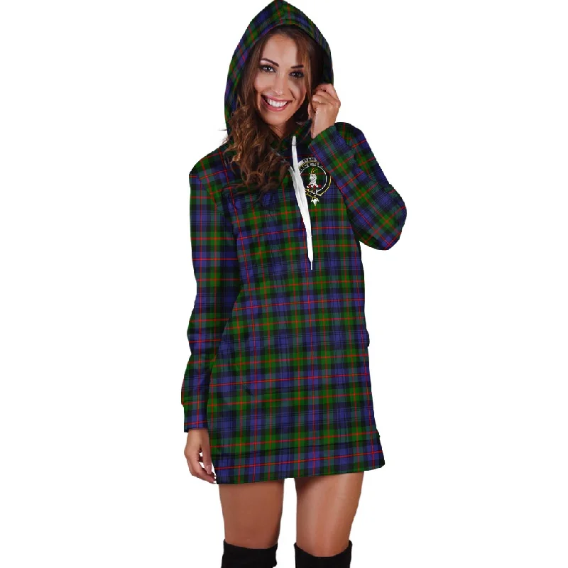 Fleming Tartan Hoodie Dress with Family Crest