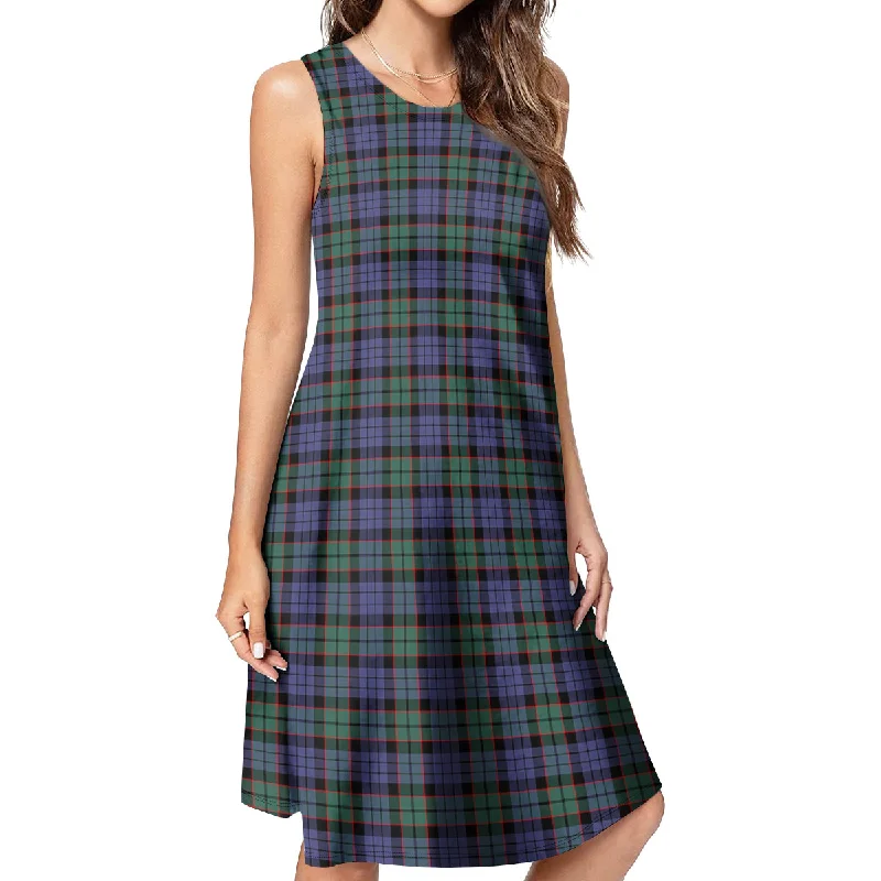 Fletcher Modern Tartan Womens Casual Dresses