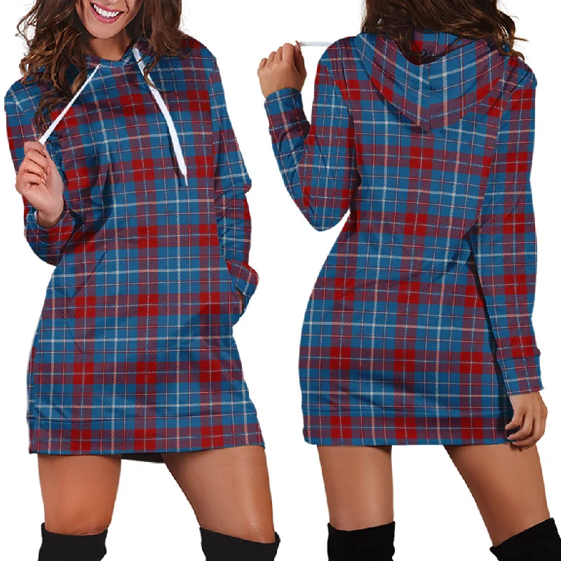 Frame Tartan Hoodie Dress