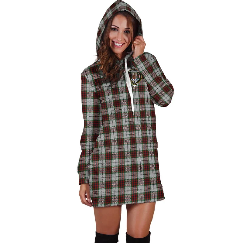 Fraser Dress Tartan Hoodie Dress with Family Crest