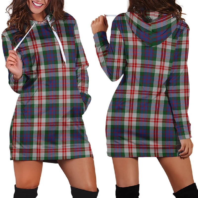 Fraser Red Dress Tartan Hoodie Dress