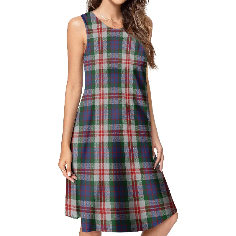 Fraser Red Dress Tartan Womens Casual Dresses