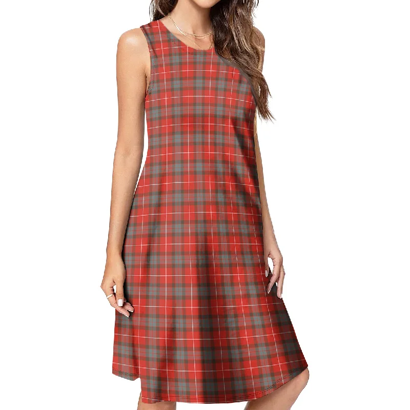 Fraser Weathered Tartan Womens Casual Dresses