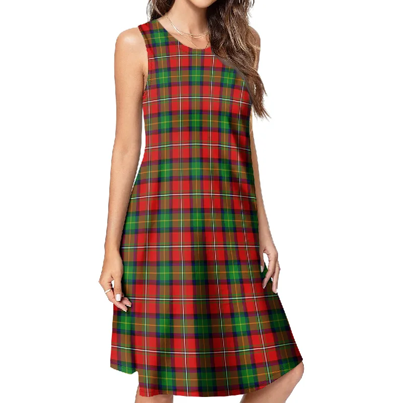 Fullerton Tartan Womens Casual Dresses