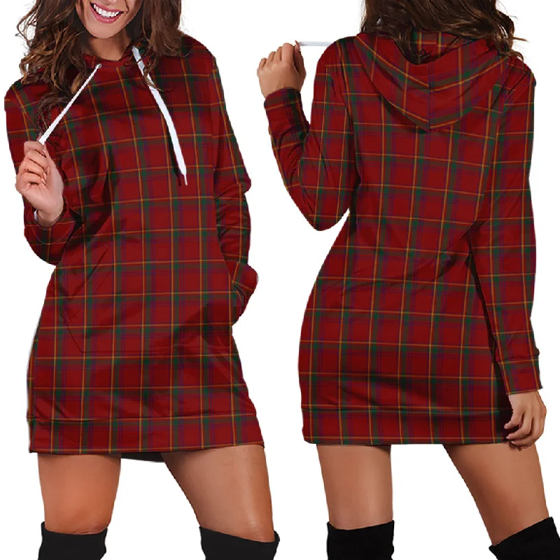 Galway County Ireland Tartan Hoodie Dress