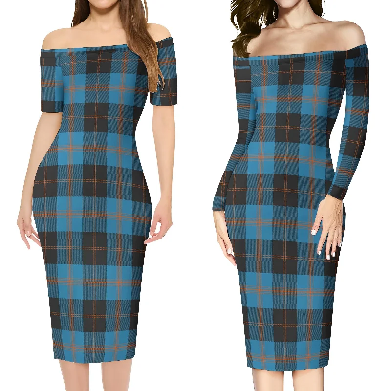 Garden (Gardyne) Tartan Off Shoulder Lady Dress