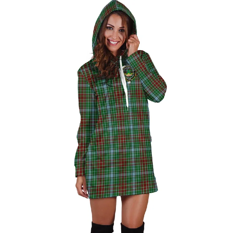 Gayre Tartan Hoodie Dress with Family Crest