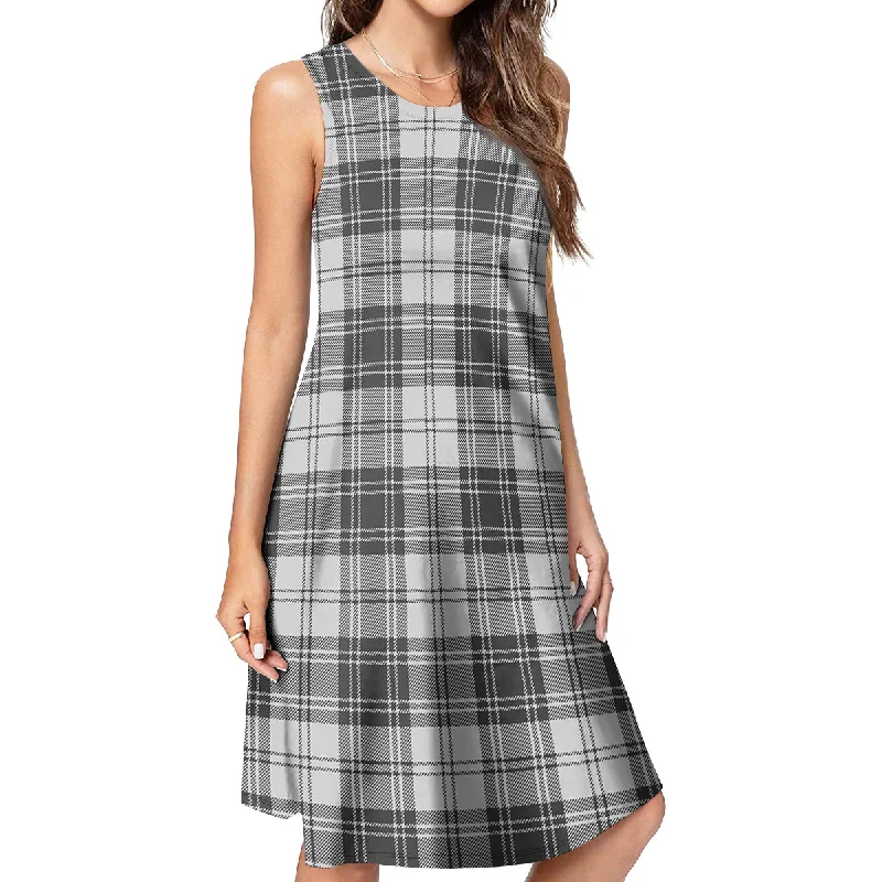 Glen Tartan Womens Casual Dresses