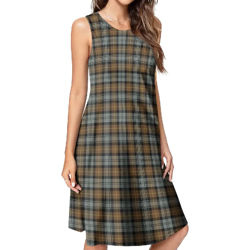 Gordon Weathered Tartan Womens Casual Dresses