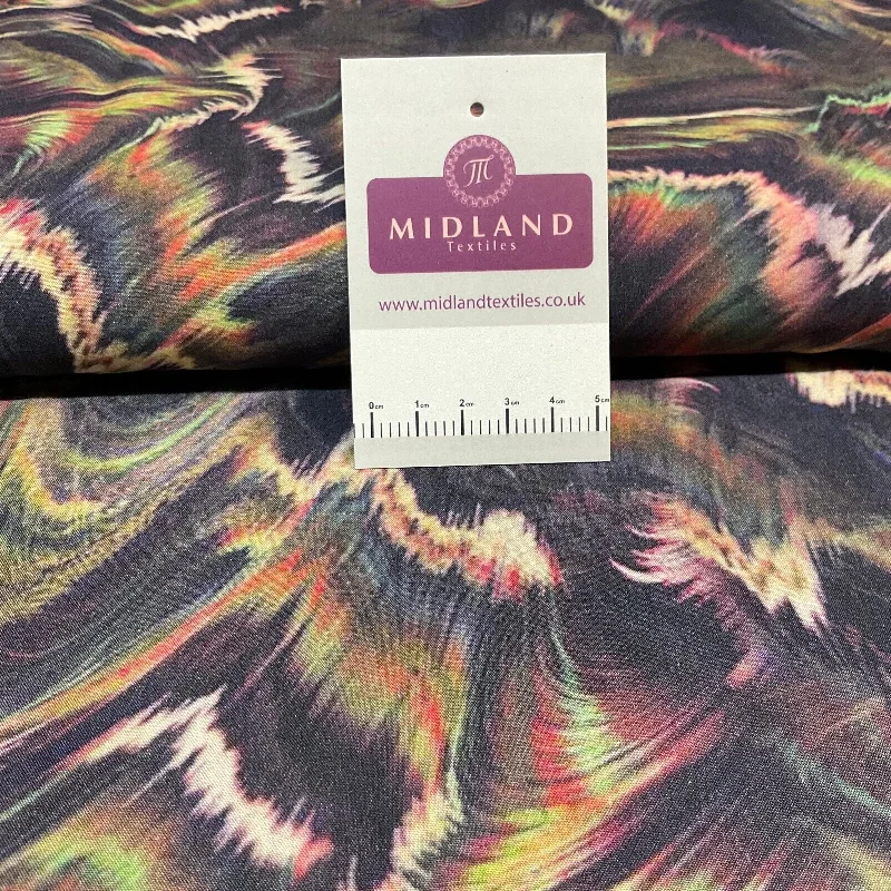 Gorgeous multi radiance abstract viscose Dress Fabric M1853