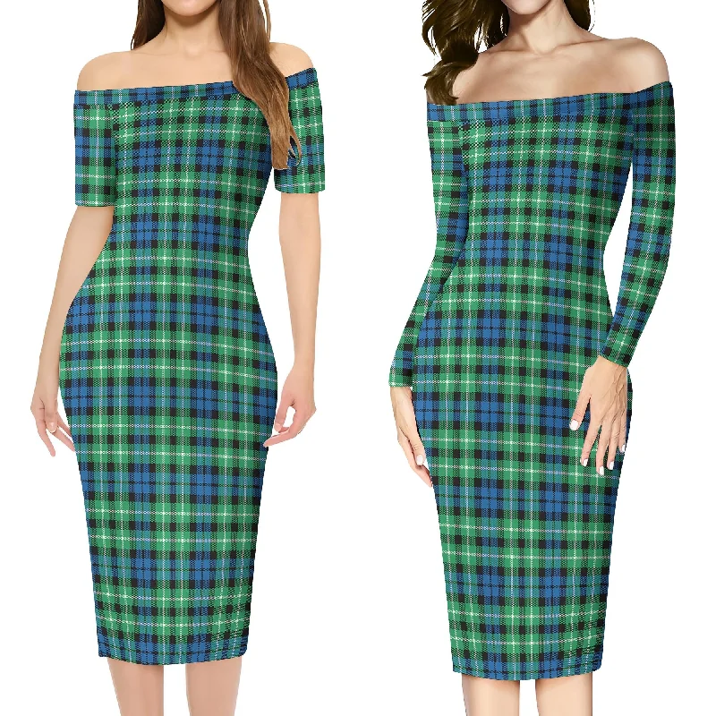 Graham Tartan Off Shoulder Lady Dress