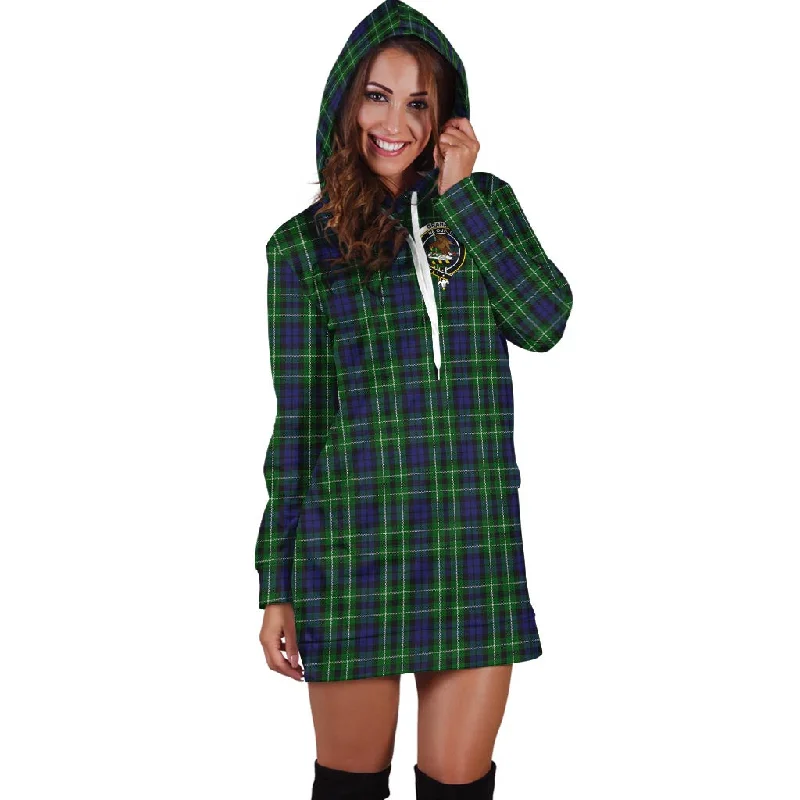 Graham of Montrose Tartan Hoodie Dress with Family Crest