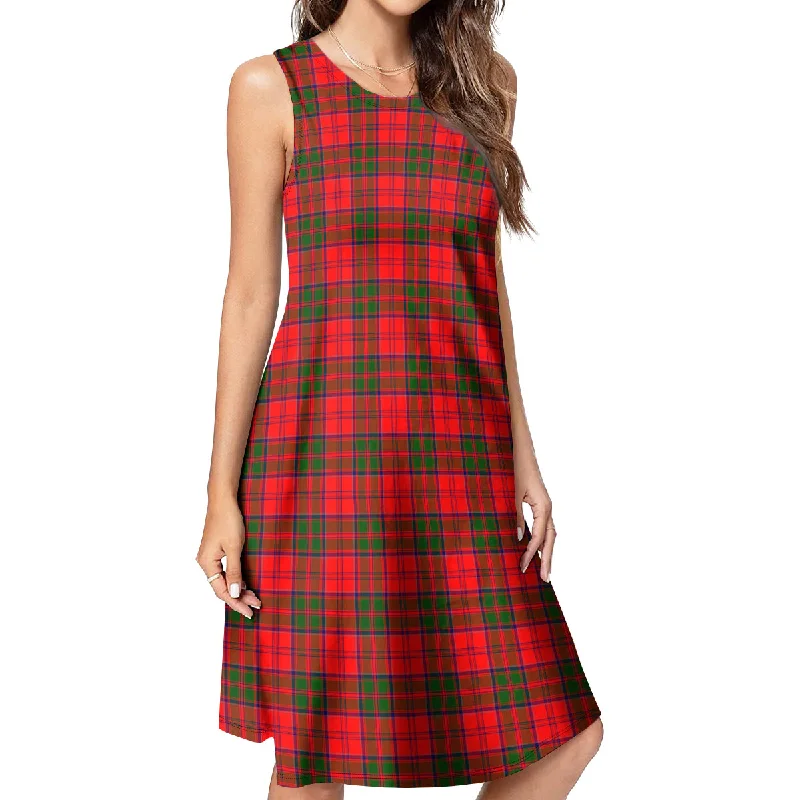 Grant Modern Tartan Womens Casual Dresses