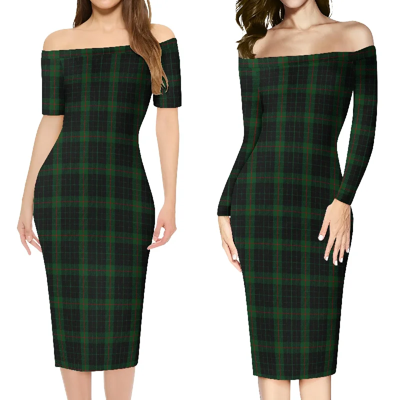 Gunn Logan Tartan Off Shoulder Lady Dress