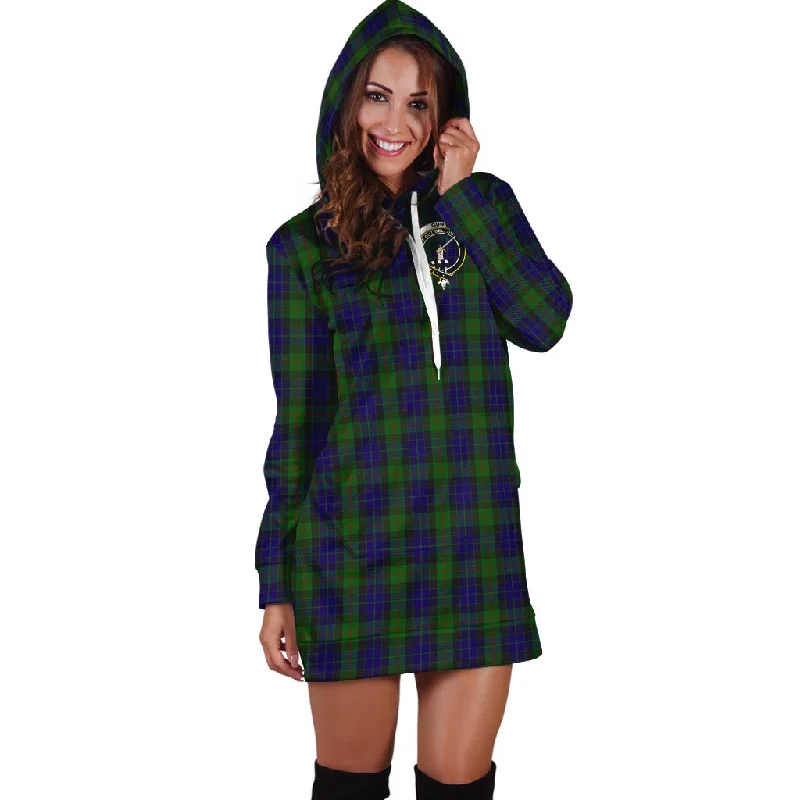 Gunn Tartan Hoodie Dress with Family Crest