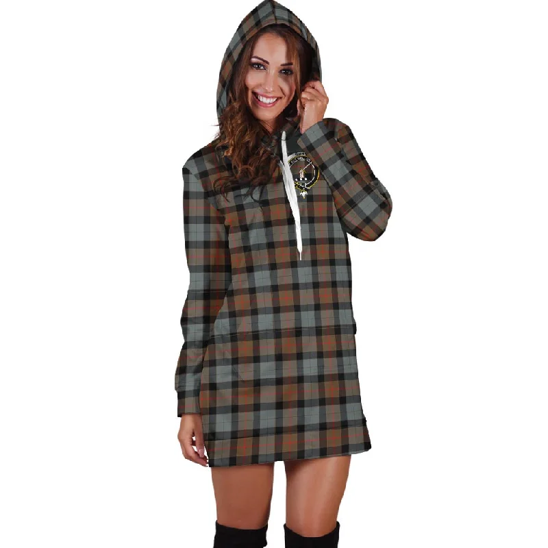 Gunn Weathered Tartan Hoodie Dress with Family Crest