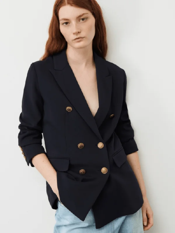 Marella ELIOT Navy Jersey Blazer 2339110634 002