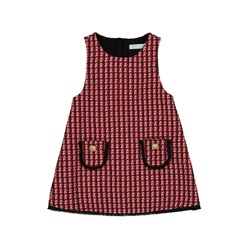 Plaid Tweed Pinafore