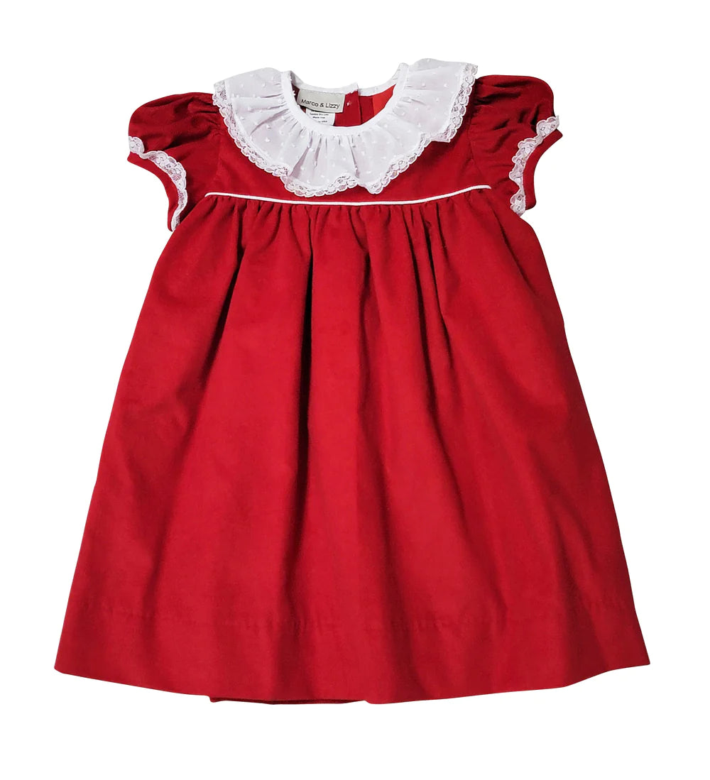 Red Corduroy Float Dress