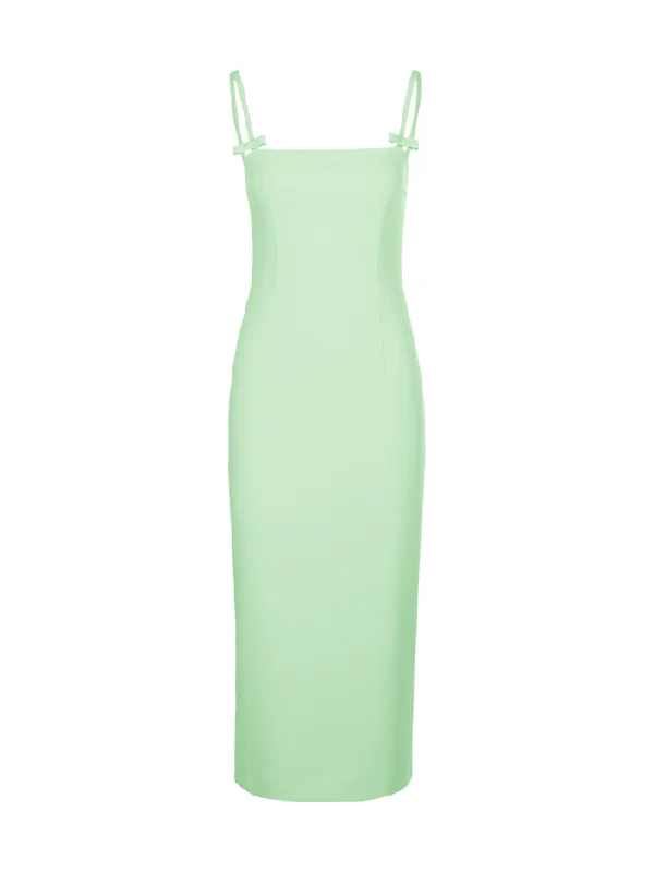 Riani Lime Sorbet Slim Dress With Spaghetti Straps 216400-4139 502