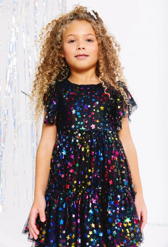 Shining Rainbow Star Tuile Dress