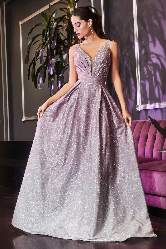 **Shneu Shimmering Ombre Metallic Glitter Gown: Captivating Elegance for Women**