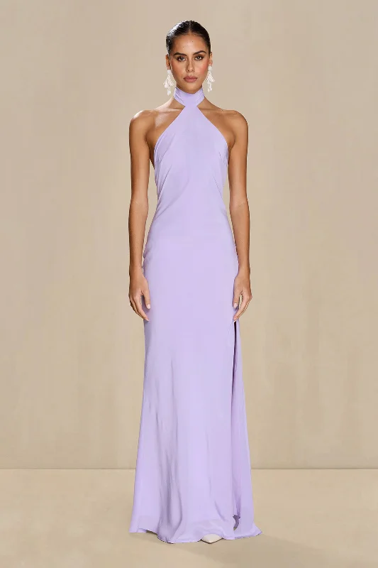 Sonya Yasmine Silk Dress - Lilac