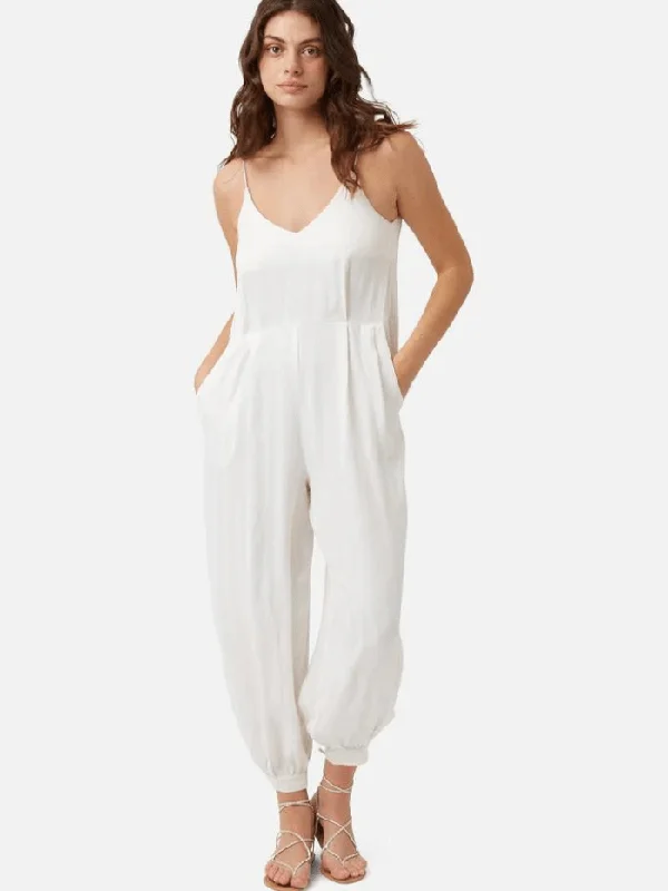 Traffic People Telling Stories Jumpsuit White TGS12435035