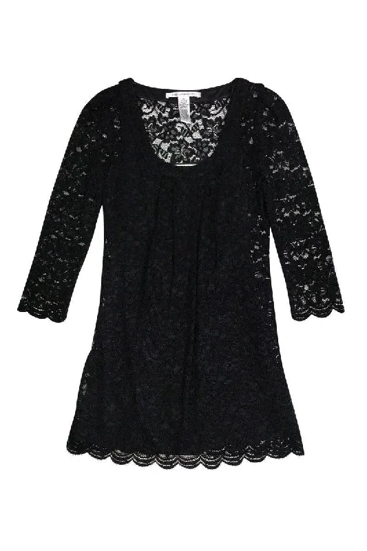 Diane von Furstenberg - Black Lace Dress Sz 2