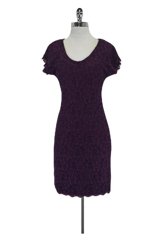 Diane von Furstenberg - Purple Lace Dress Sz 2